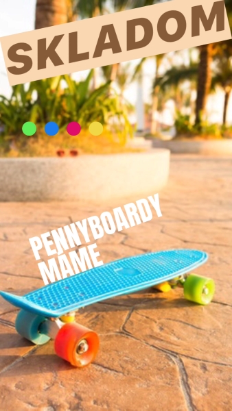 pennyboardy skladom